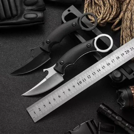 Новое поступление BAS15 PICOLOMAKO Коготь karambit тактические ножи D2 Полный Тан стальной ручкой фиксированным лезвием нож для резки бумаги в принтере