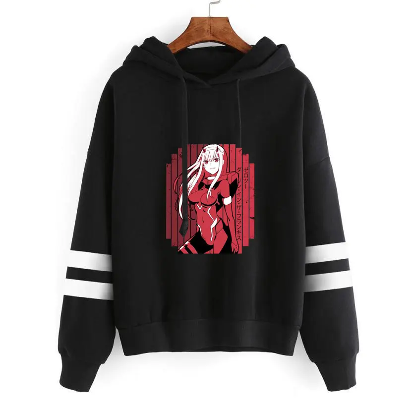 

Darling In The Franxx Hoodie Women Fashion Cartoon Korean Harajuku Female Style Kawaii 90s Clothes Zero TWO Sweatshirt Clothes