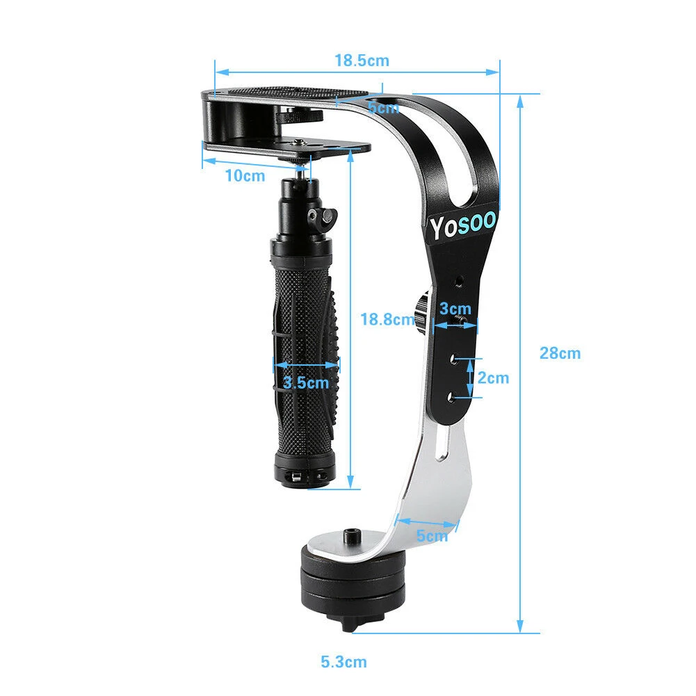 Curved Design Video Handheld Camcorder DV Camera Stabilizer Aluminum Alloy For SLR Gimbal Portable Universal Easy Mount