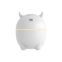 Vaca dos desenhos animados umidificador doméstico usb recarregável desktop umidificador mudo umidificador de ar portátil