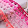 4 Yards Pom Pom Trim Ball 10 Mm MINI Pearl Pompom Fringe Ribbon Sewing Lace Kintted Fabric Handmade DIY Craft Accessories ► Photo 2/6