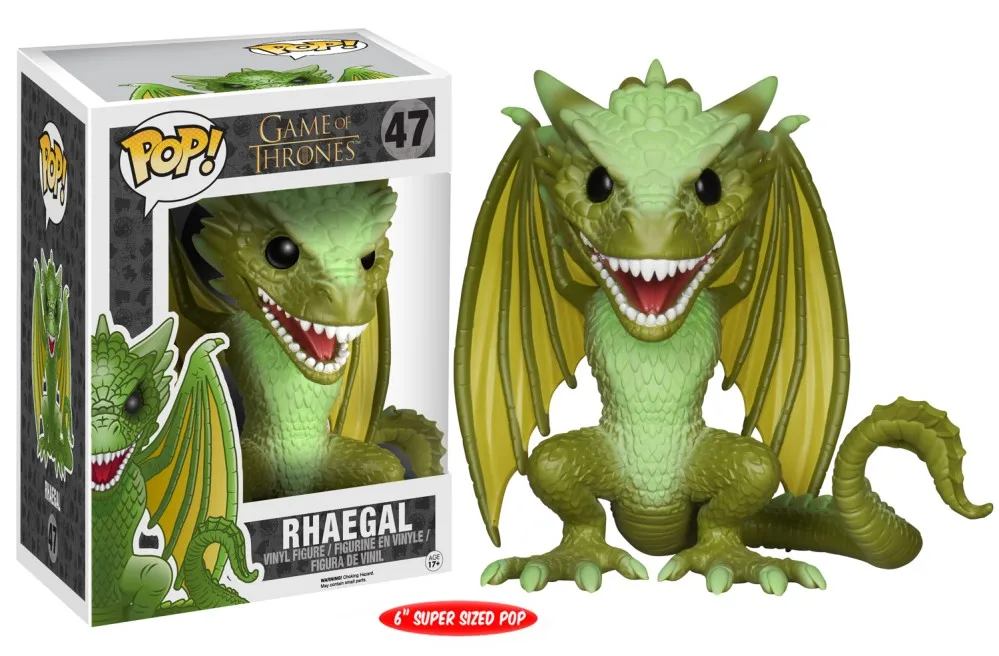 47 FUNKO POP Игра престолов RHAEGAL VISERION DROGON FigureToys коллекция моделей игрушек для детей - Цвет: 47