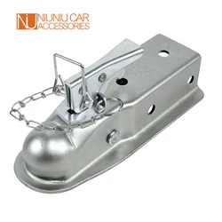 Coupleur de remorque à langue droite, 2X2 1/2 pouces, attelage à bille, accessoires de caravane de camping car 