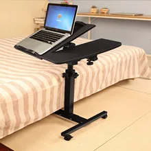 Dobrável mesa de cabeceira portátil multifuncional ajustável altura do computador móvel estudante dormitório escritorio de computadora