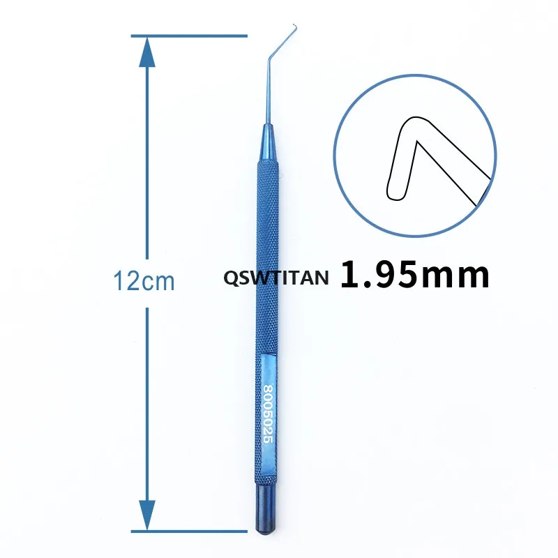 Ophthalmic Titanium instruments Phaco Chopper 4 types claw/1.25mm/1.5mm/1.95mm tip eye Veterinary surgical Tools veterinary surgical instruments,ophthalmic microsurgical scissors,ophthalmic surgical instruments