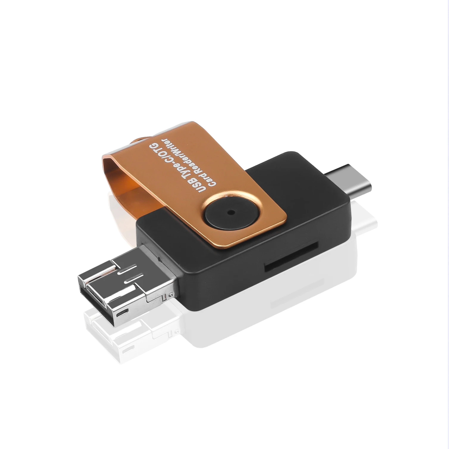 USB адаптер 3-в-1 Тип C OTG кард-ридер с флеш-накопитель USB с гнездовым Интерфейс USB 2,0 TF Micro USB для передачи данных адаптер