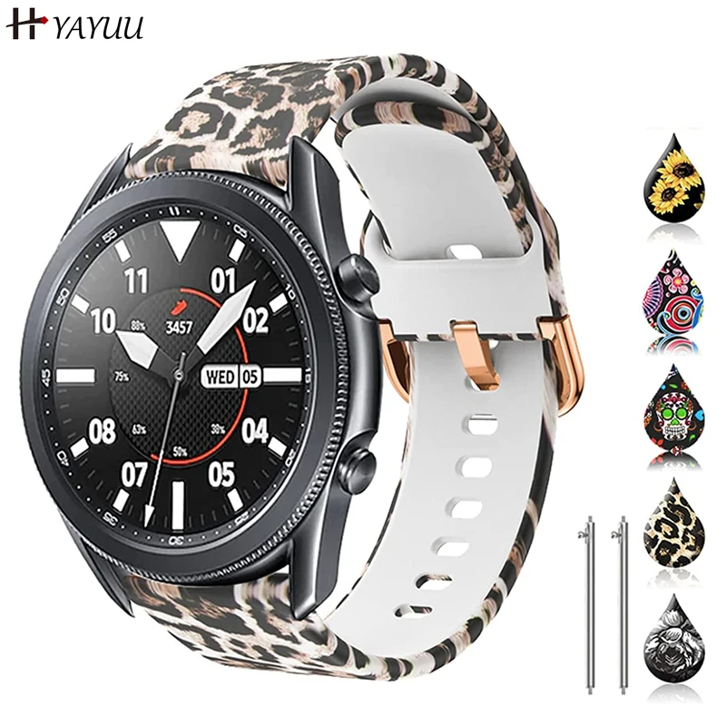YAYUU correas de reloj con estampado Floral para Samsung Galaxy Watch, Correa deportiva de 22mm