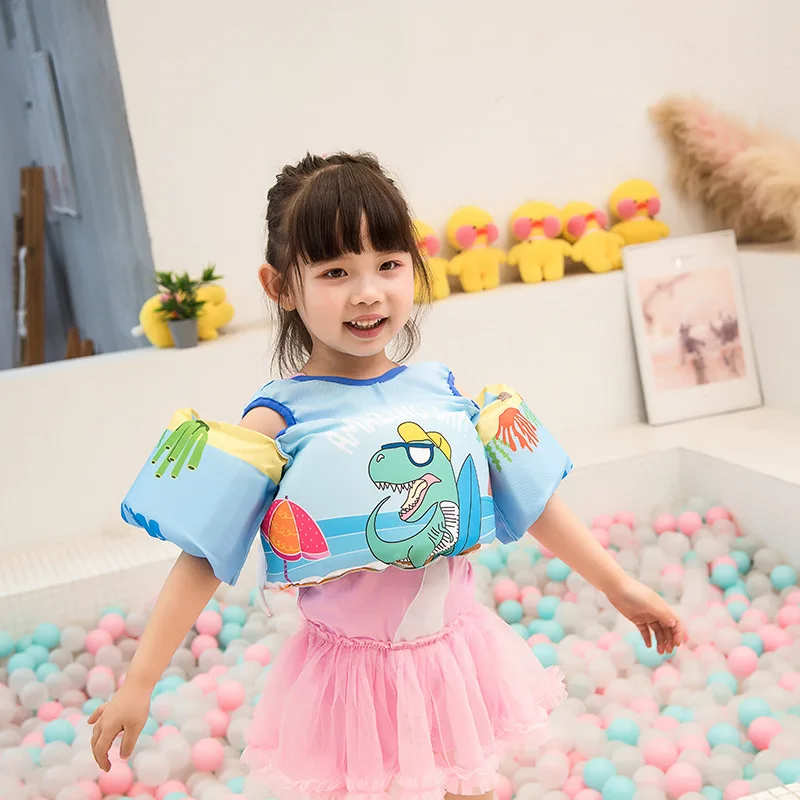 

Children Life Vest Jackets Cartoon Swimming Vest for Kids life buoy Swimming pool Float Ring Swim Arm Ring Safety Traing Toy