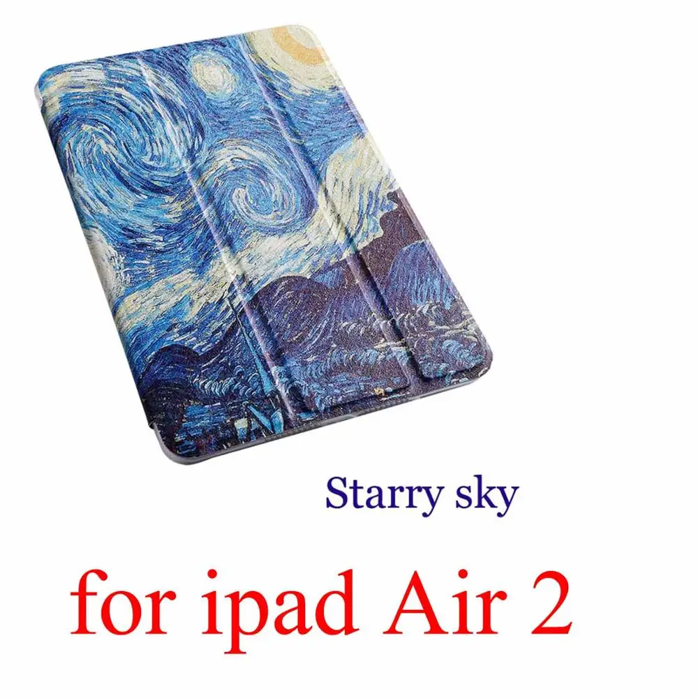 Чехол для планшета с мультипликационным принтом для Apple ipad 2 3 4 9,7 Pro Smart wake Sleep fundas fold Stand cardined cover capa bag для Air 1 2 - Цвет: for ipad Air 2