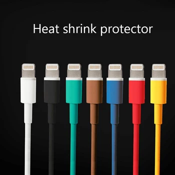 

5PCS 6CM for iphone Cable protector cable wire organizer winder Heat Shrink Tube Sleeve for iPad iPhone 5 6 7 8 X XR XS Cable