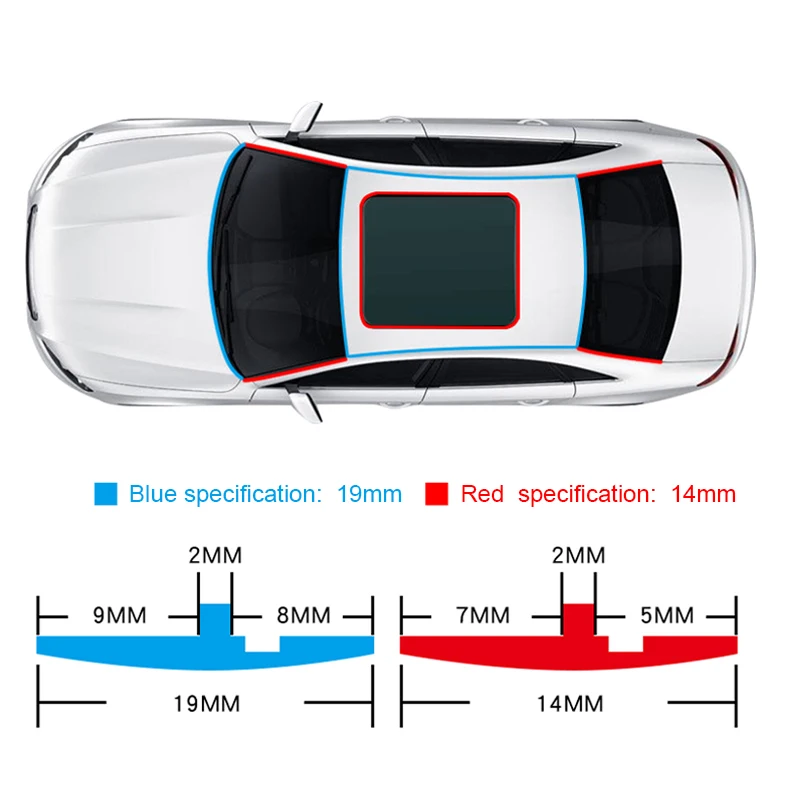 Край окна автомобиля резиновое уплотнение ветрового стекла полоски Авто протектор уплотнения стикер крыша резиновая уплотнительная полоса шумоизоляция аксессуары