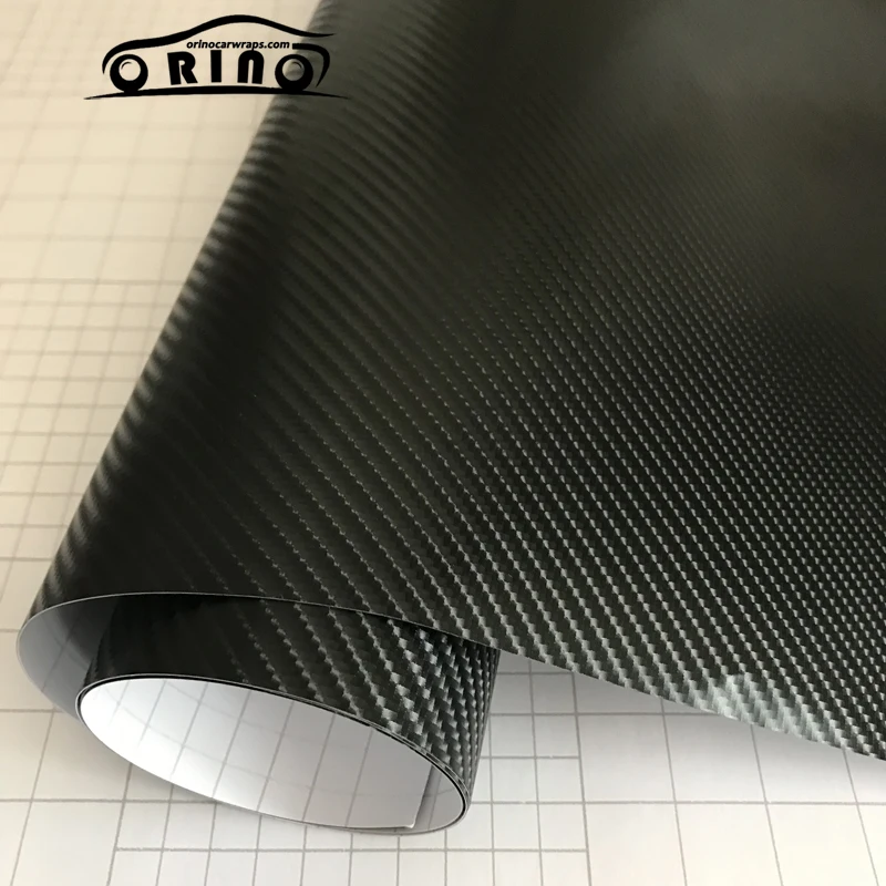 4D Black Carbon Fiber Vinyl Film-3