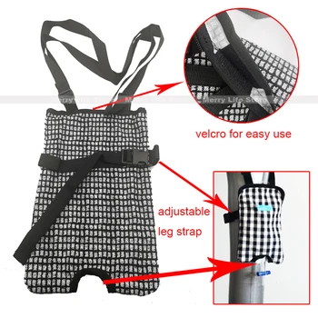 

1500ml Catheter Bags Holder Drainage Bag Urine Catheter Leg Support with Adjustable Strap for Bladder Kidney Ostomy Patients