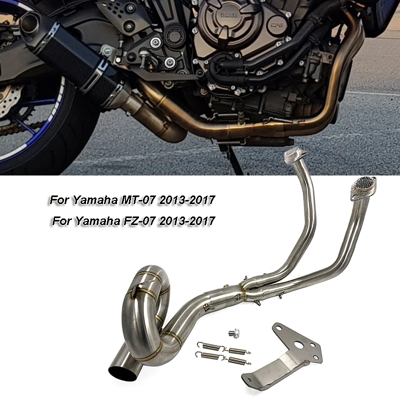 Выхлопной глушитель для мотоцикла полная система выхлопной Yamaha MT07 FZ07 2014 2019 XSR 700