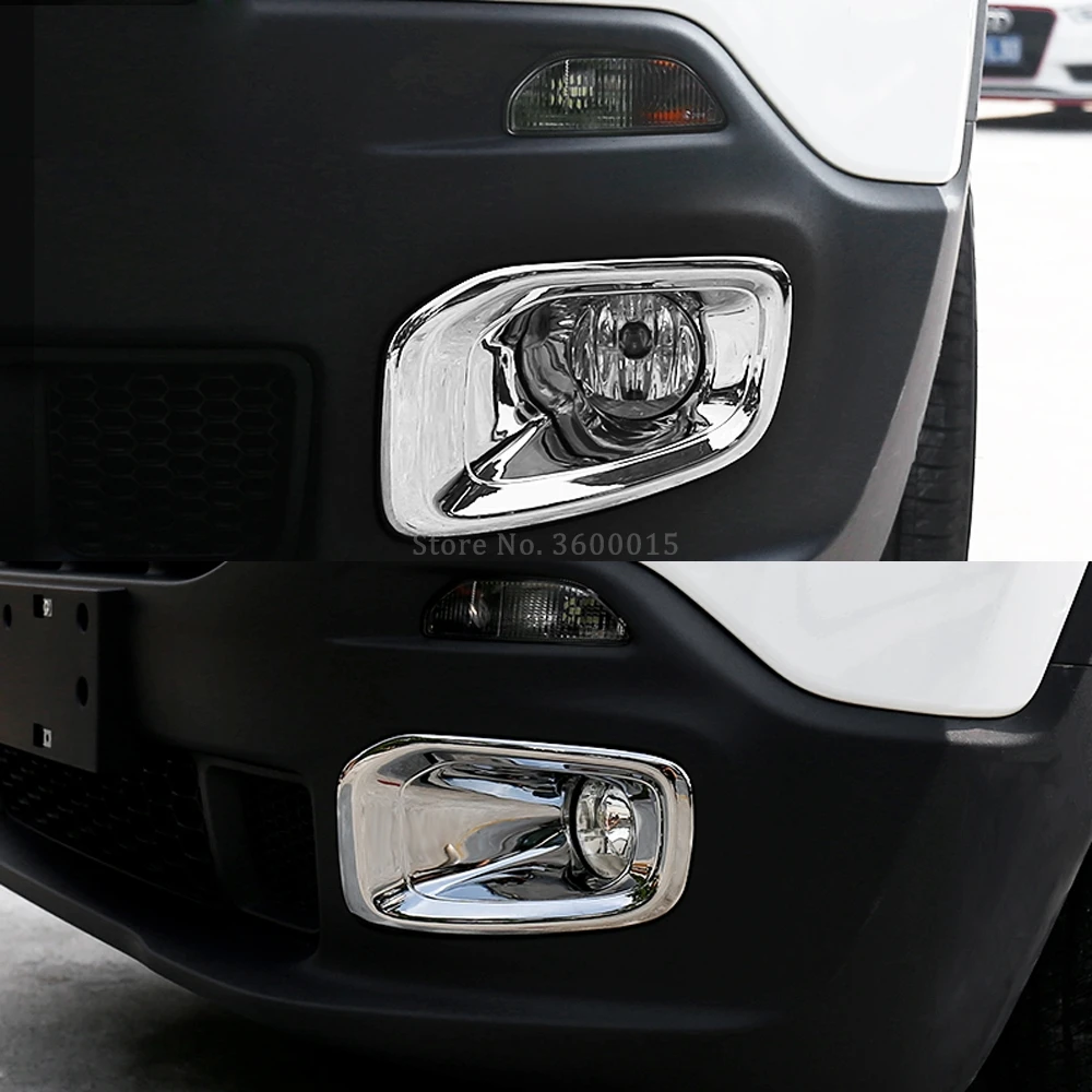 Для Jeep Renegade 2014 2016 2017 2018 2019 Хромированная передняя головка противотуманная фара