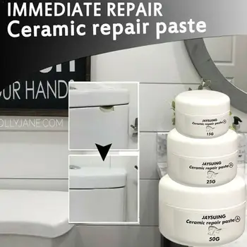 

2 Bottle Waterproof Wall Peeling Cracks Paste Fit Repair Tile Basin Scratche Ceramic Porcelain Dent Bathtub Defect Chip Toi W9Z4