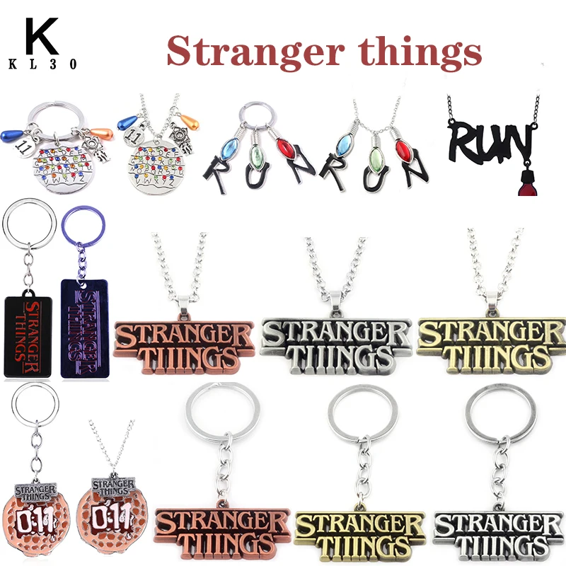 Американский ТВ шоу странные вещи брелок ABC металлический подвесной для женщин и