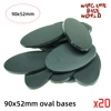 wargame base world -90 x 52mm oval bases for Warhammer 4