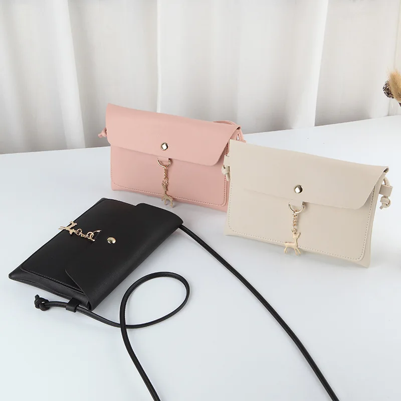 

Foreign Trade Hot Sales WOMEN'S Bag Summer 2018 New Style Deer PU Crossbody Bag Shoulder Bag Phone Package Gift Bag a Generation