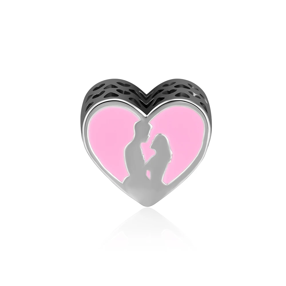 

CKK 925 Sterling Silver Falling in Love Heart Charms Beads for Jewelry Making Fits Europe Bracelets Women DIY Accessories kralen
