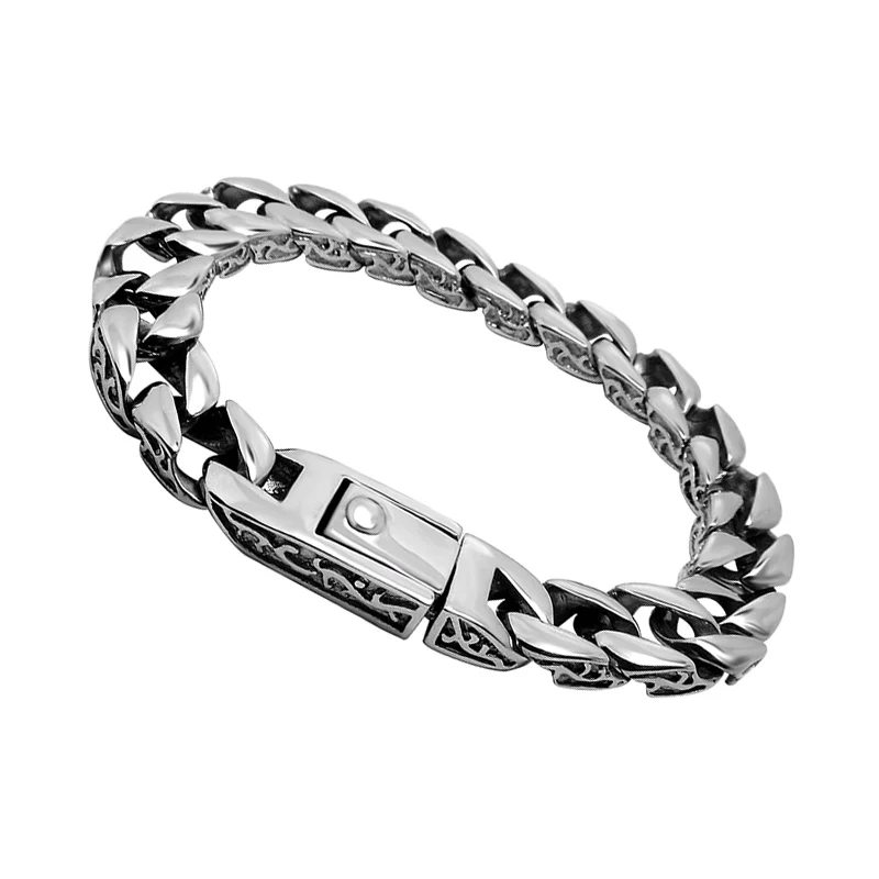 Европейский и американский ретро из титановой стали мужской браслет панк мода индивидуальность tide Мужские аксессуары студенческий Дикий подарок brac