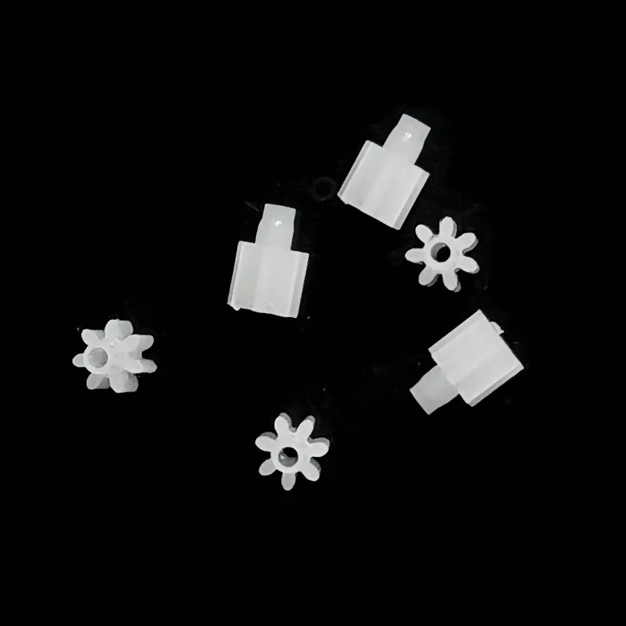 Motor Gear 6PCS 7 Teeth 0.75mm Shaft Hole 7T Diameter 2.6mm Remote Control Helicopter Spare Parts