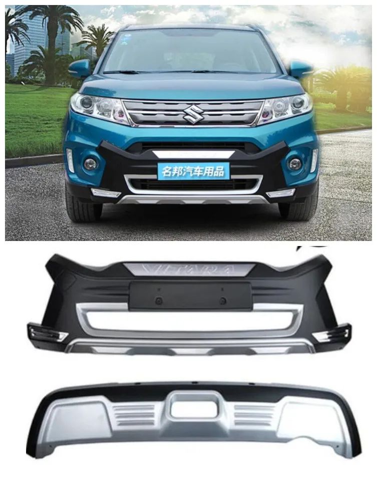 

ABS Car Front+ Rear Bumper Protector Cover Guard Skid Plate Fits For Suzuki Vitara 2016 2017 2018 2019