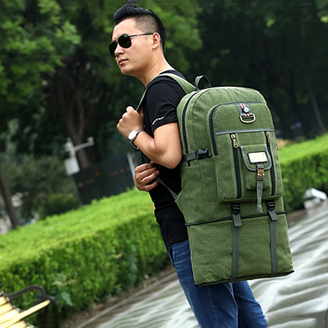 US $14.71 Outdoor Military Rucksacks Nylon 50L Waterproof Tactical Men Backpack Sports Camping Hiking Trekkin