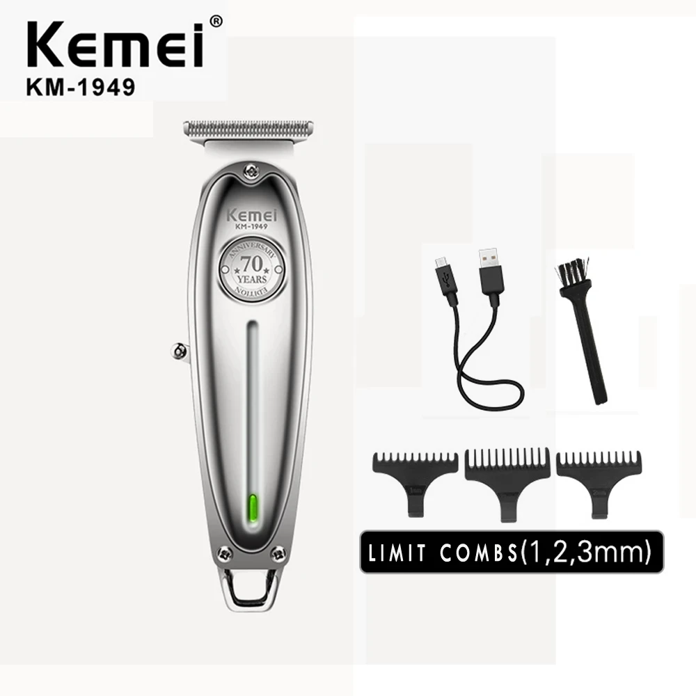 Kemei Tondeuse en métal à cheveux professionnel rechargeable KM-1949 à prix  pas cher