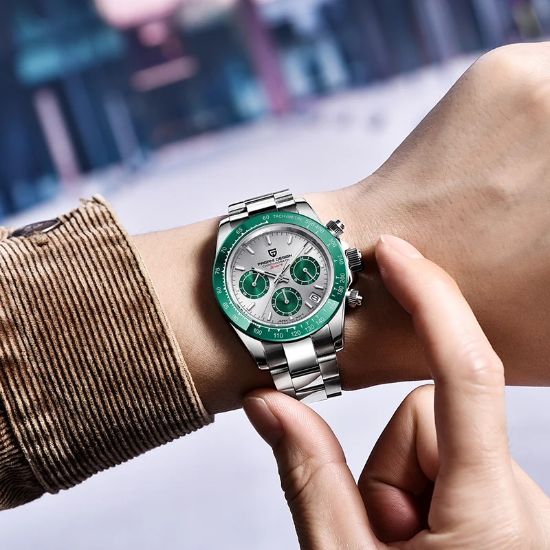 2021 New PAGANI DESIGN Men's Quartz Watch Men's Sports Chronograph Men's Waterproof Watch Japanese VK63 Movement Reloj Hombre