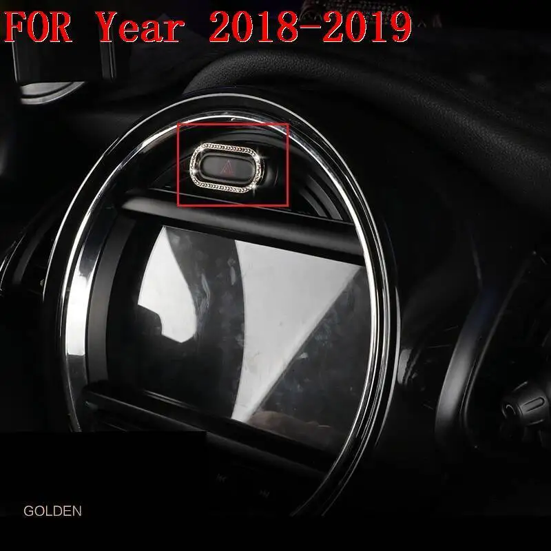 Автомобильный хромированный Автомобильный руль, приборная панель, интерьер, Лихи, чехлы, отделка, аксессуары, молдинги 18 19 для мини F55