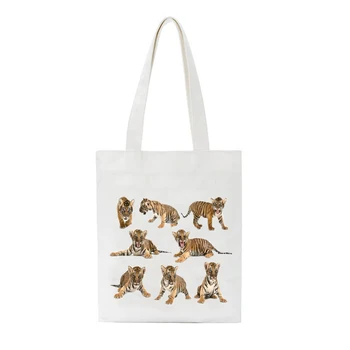 

Canvas Shopping Bag Beach Tote Bags Large Simple Travel Storage Bags Reusable Customs Casual Grocery Shopper Bags