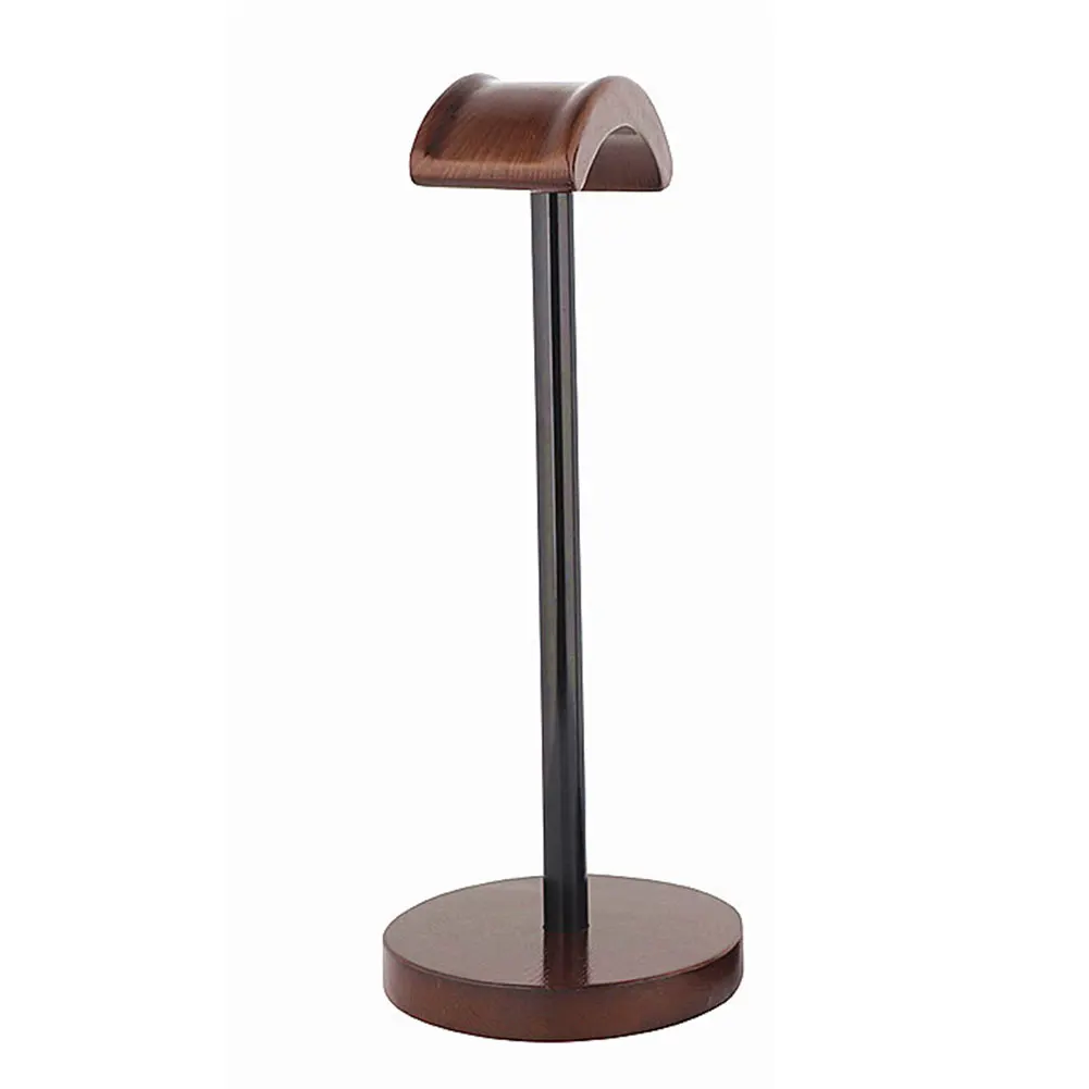 Multifunctional Mount Portable Display Accessories Hanger Rack Holder Universal Headset Stand Support Walnut Wood DIY Desk