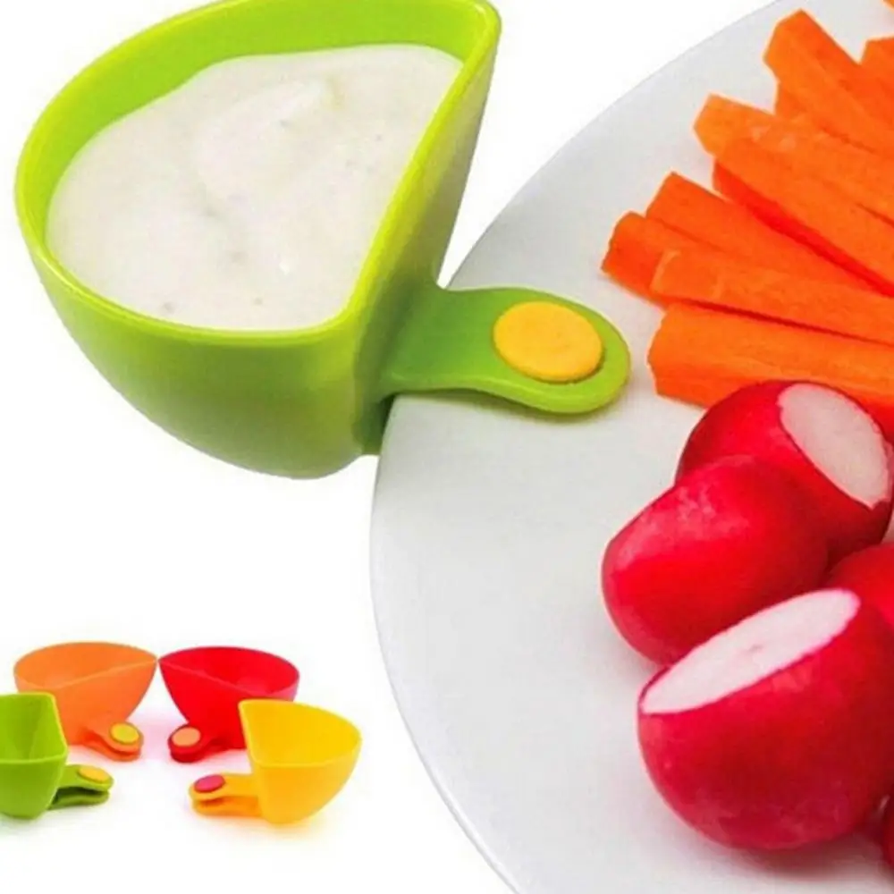 4 шт. Ассорти приправа сахар салат томатная паста соус блюда кухня клип чаша