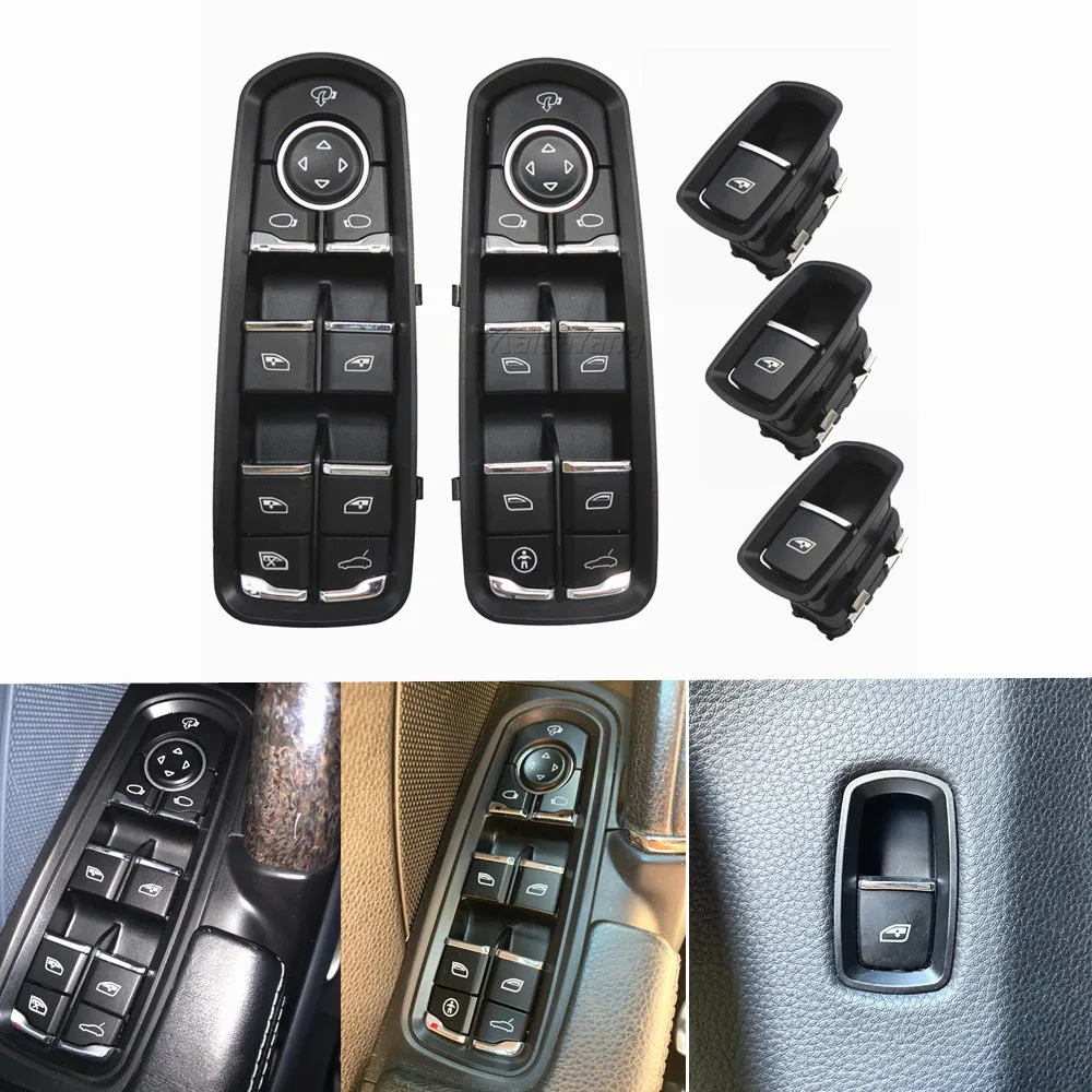 Master Power Window Switch Button For Porsche Panamera Cayenne Macan Car Electric Power Closing Window Panel Switch Button