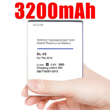 

New BL-08 3200mAh Mobile Phone Battery For THL 2015 2015A BL-08 BL08 BL 08 Replacement Battery