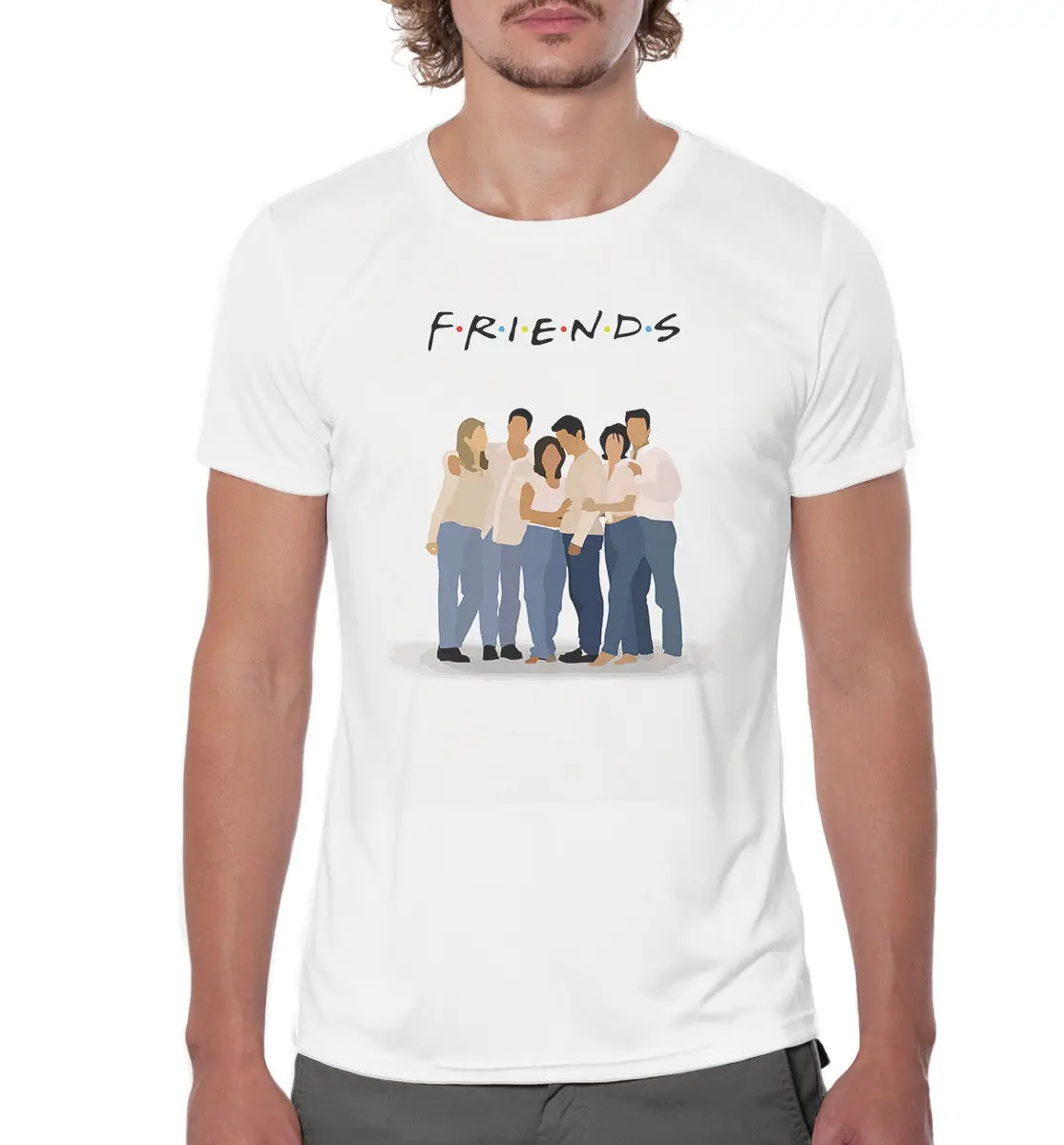 Одежда для друзей-ТВ шоу Ф. И. Т. Н. Футболка Amigos camiseta sitcom Freunde крутая Повседневная