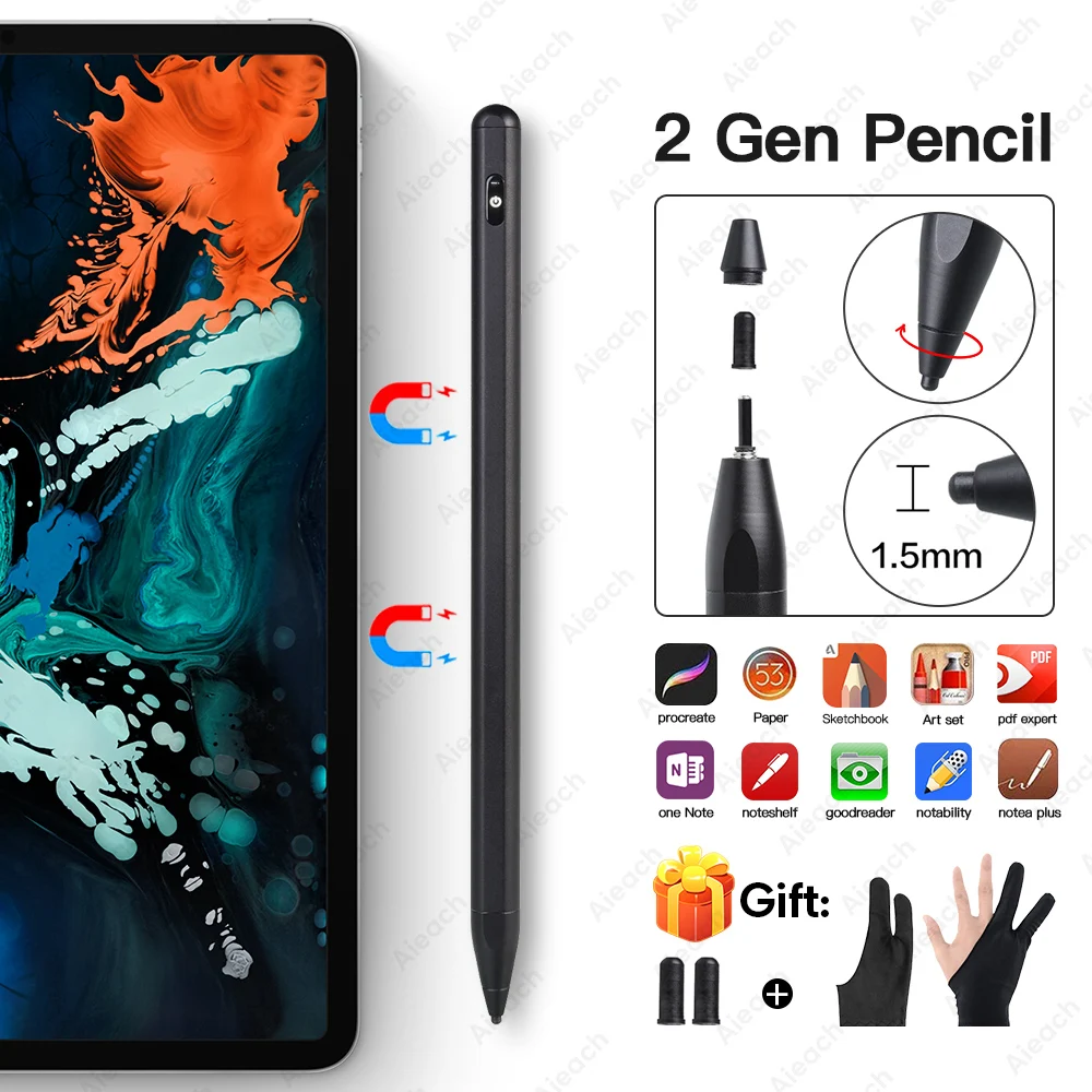 

Universal Active Stylus Pen For Xiaomi Huawei Samsung iPhone Tablet Smart Touch Pencil For Apple iPad Only For Capacitive Screen