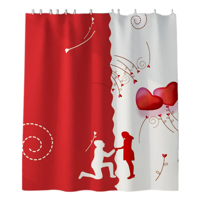 

Waterproof Thickened Mildewproof Shower Curtain Shower Curtain Shower Curtain Cushion Polyester Curtain