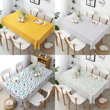 Linho algodão toalha de mesa nordic ins casa moderna simples mesa de jantar cobrir retangular café chá festa decorações mesa pano