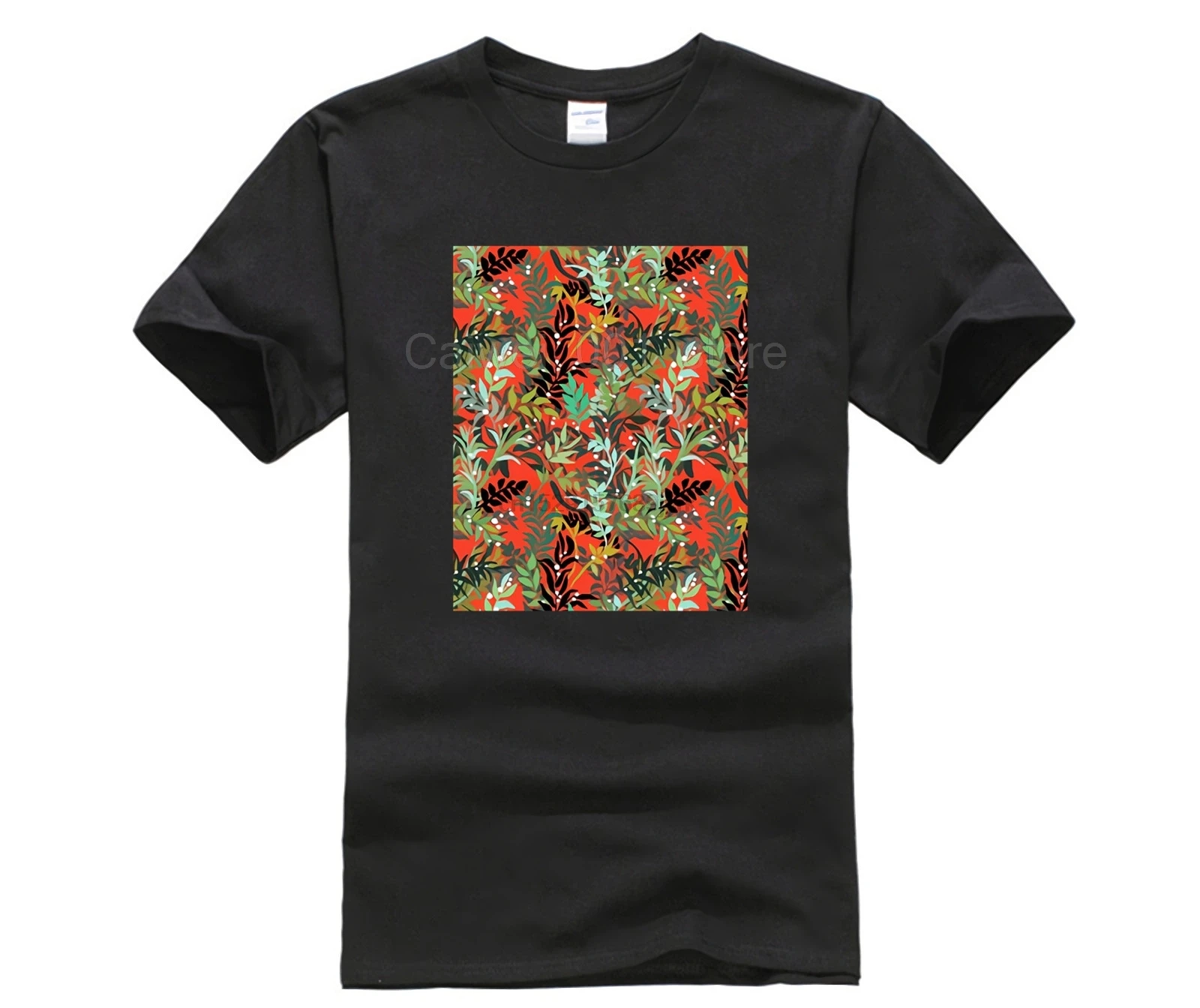 Fashion Mens Short sleeve T Shirt Summer Loose Leaves Printed Oversize Basic Casual long summer shirt | Мужская одежда