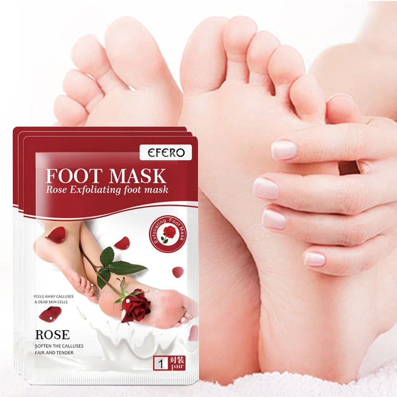 Exfoliating Foot Masks Pedicure Socks Exfoliation Feet Mask Peel Dead Skin Remover Calluses Nourishing Foot Mask 6Pair