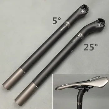 

Toseek New Arrival Ud Carbon Fibre Roadwalk Bicycle Selim Bicycle Espigon Bicycle 31.6 27.2.8mm 400mm Offset: 5mm /25mm