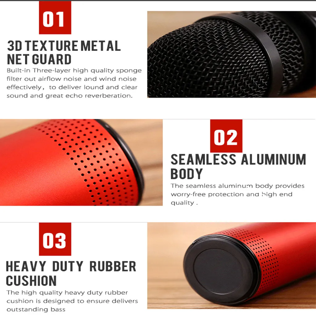 3D объемный стерео беспроводной bluetooth-микрофон для караоке Динамик ручной KTV плеер голосовой чейнджер Z729