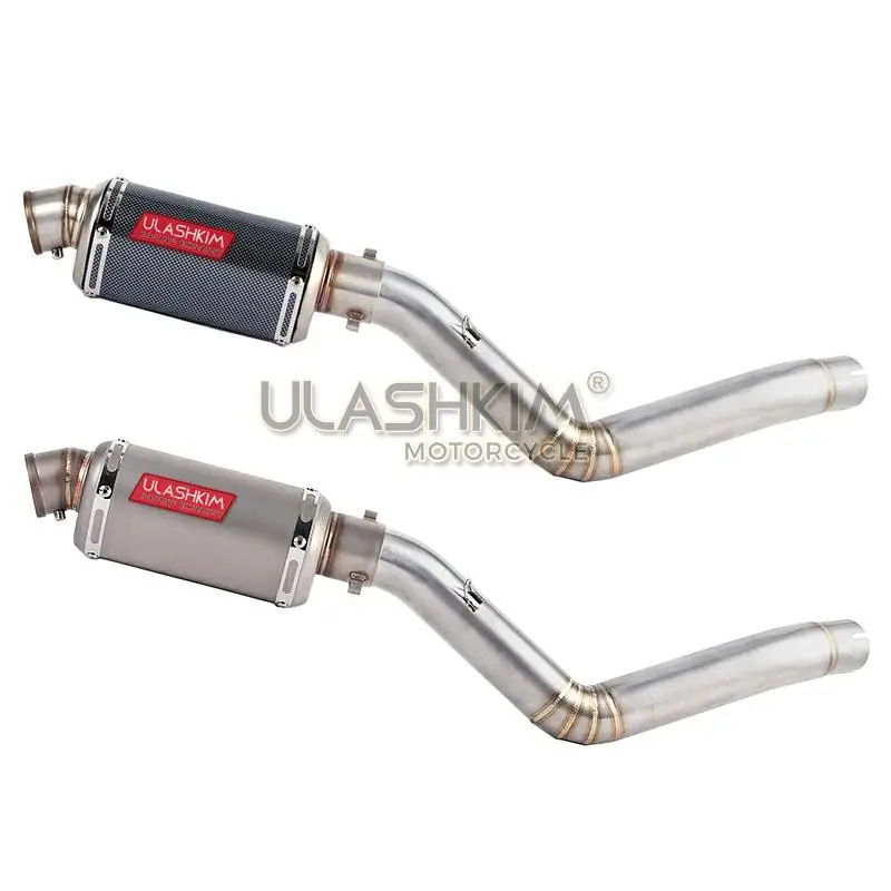 TRK502 Motorcycle Muffler Pipe Racing Full Exhaust System Middle Link Pipe Slip On For Benelli TRK 502 DB-Killer