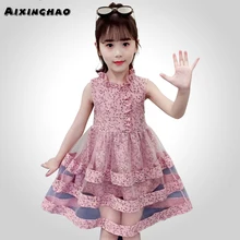 Летние платья для девочек, модное пляжное платье детское платье с цветочным рисунком Одежда для девочек-подростков для детей 6, 8, 10, 12, 13, 14 лет