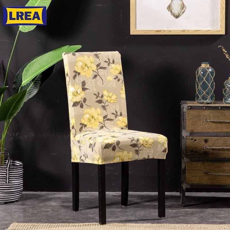 

Universal landscape Household European-style Chair Cover pastoral Hotel Chair Cover Integral Elastic Chair Cover