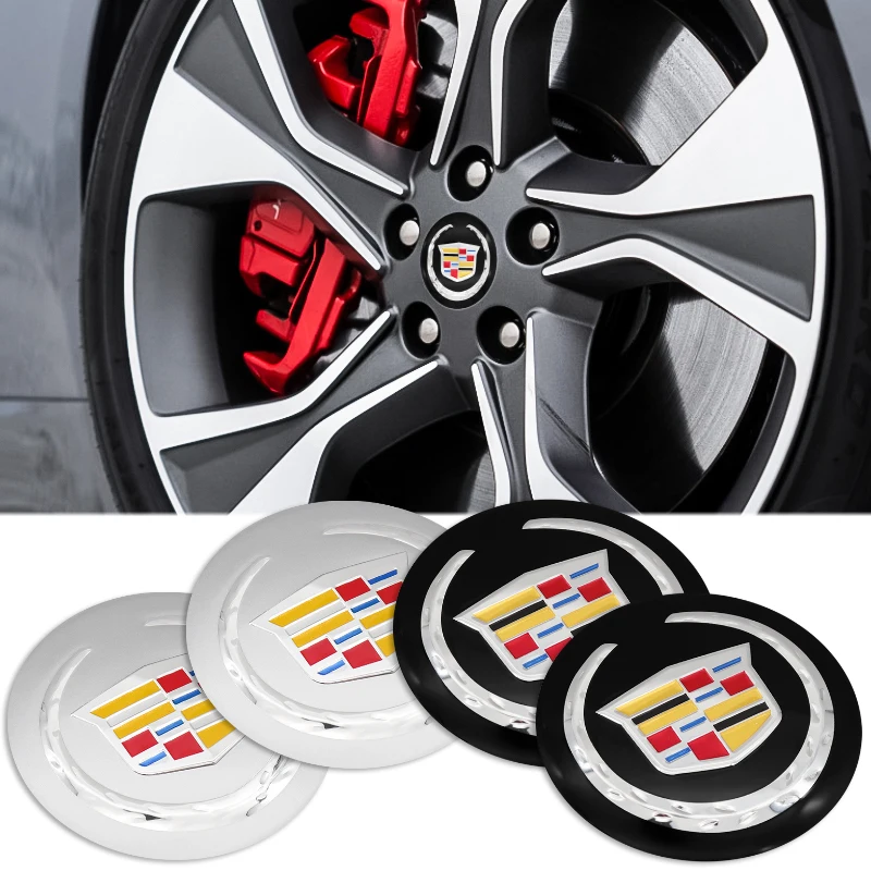 

4pcs Car Wheel hub center decorative stickers cover with 3D logo for CT4 CT5 CT6 XT4 XT6 LYRIQ ESCALADE parts car styling
