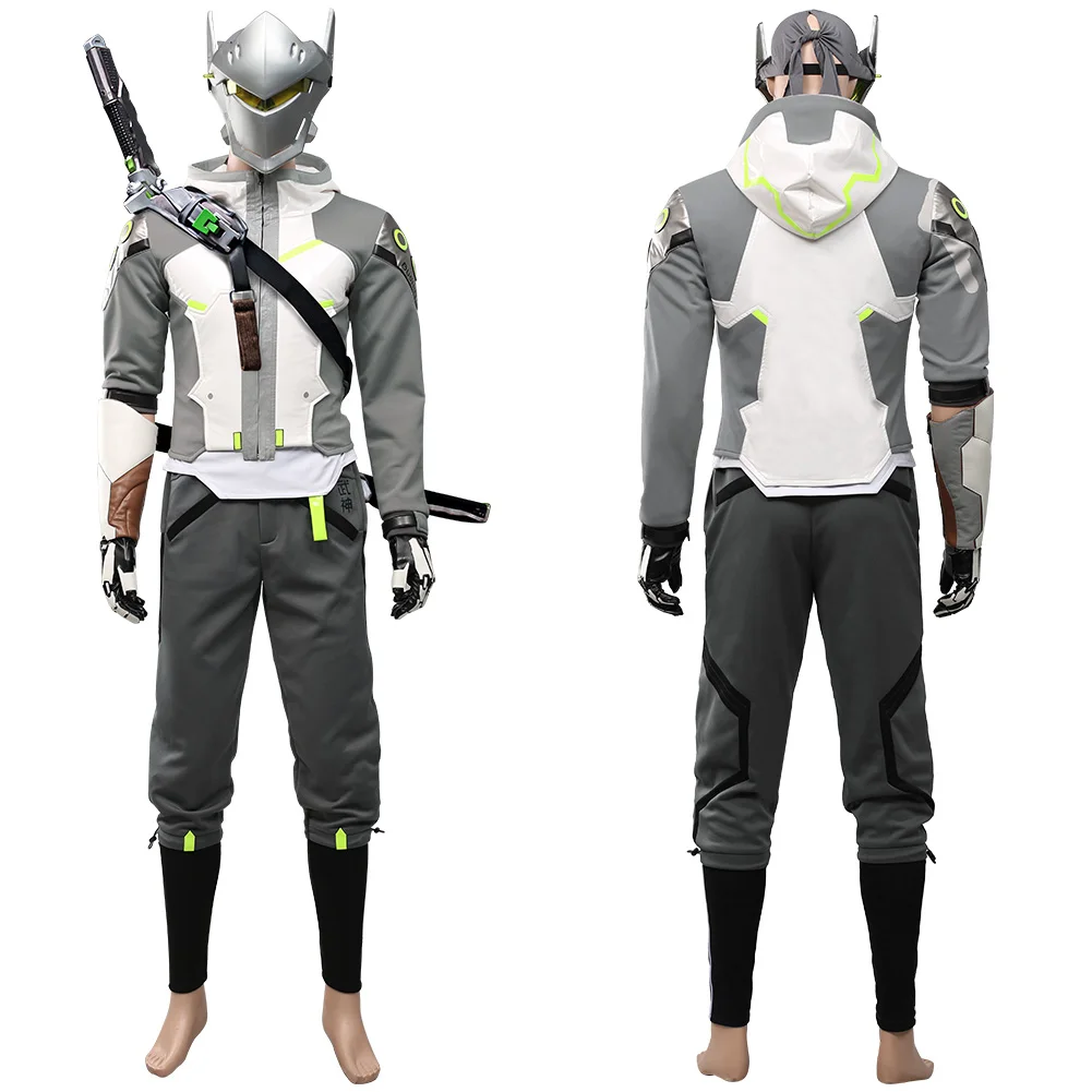 Игры OW 2 Косплэй Шимада костюм генджи одежда трикотажная кофта на молнии с