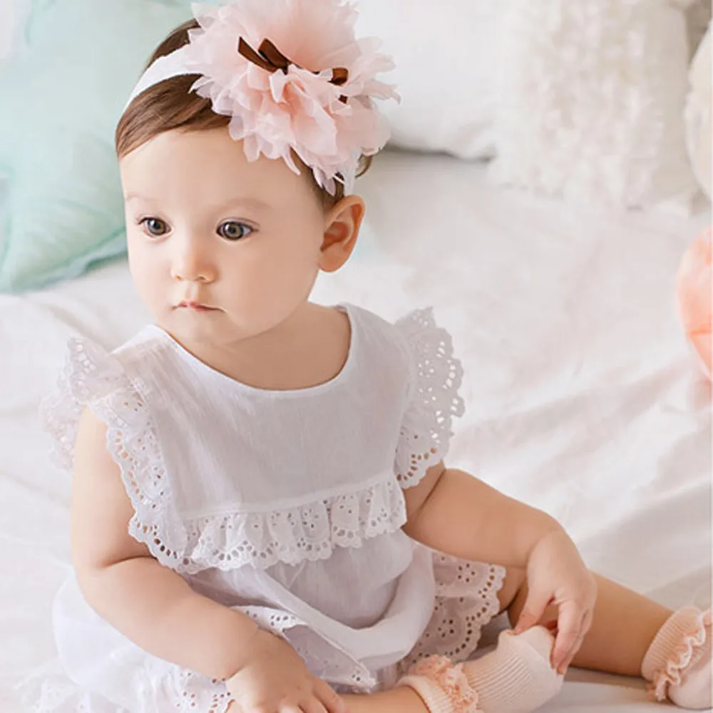 2020 new Baby big flower hairband Kids Baby Girls Head Band Hair Bows Flower Girl